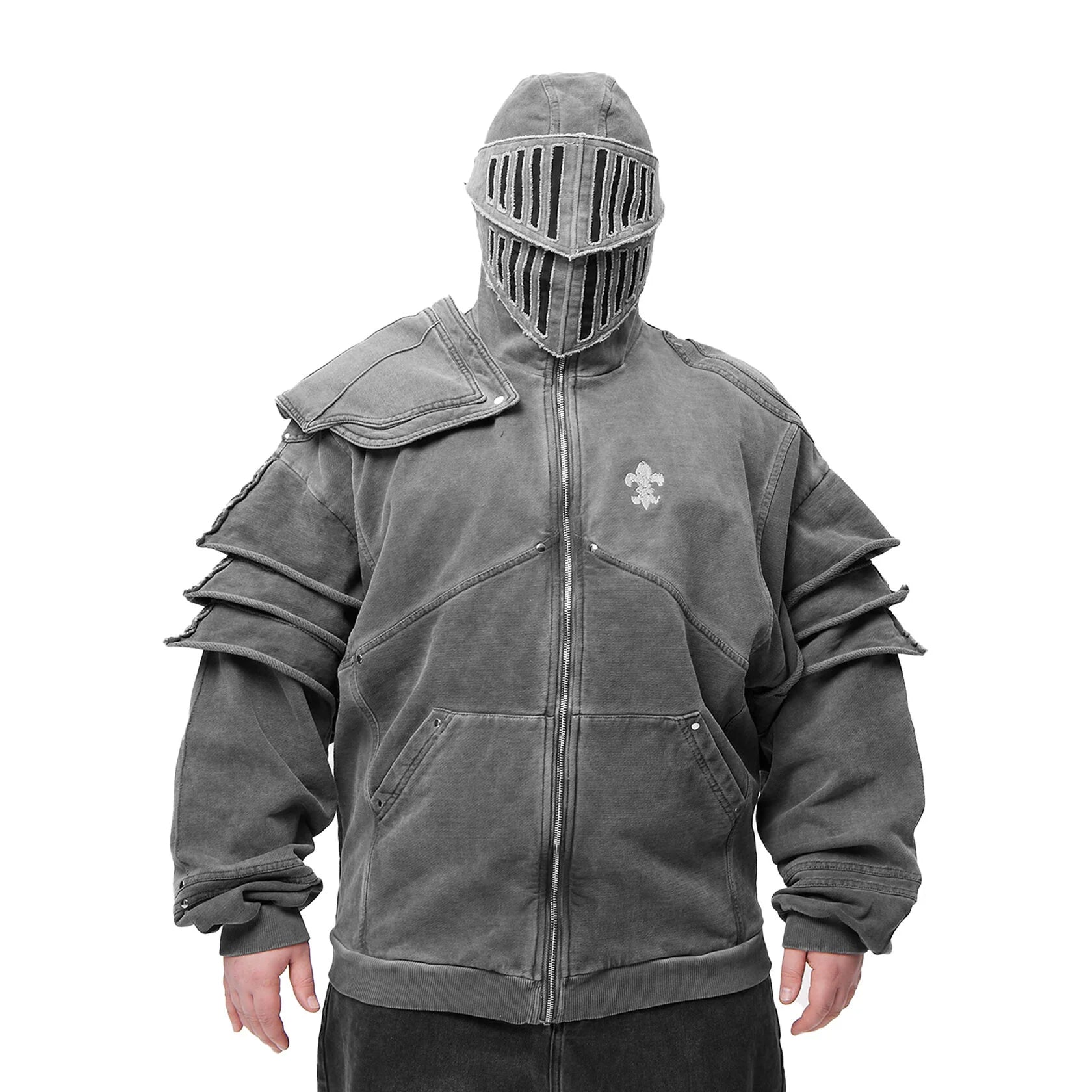 GREY GORATU FULL ZIP HOODIE