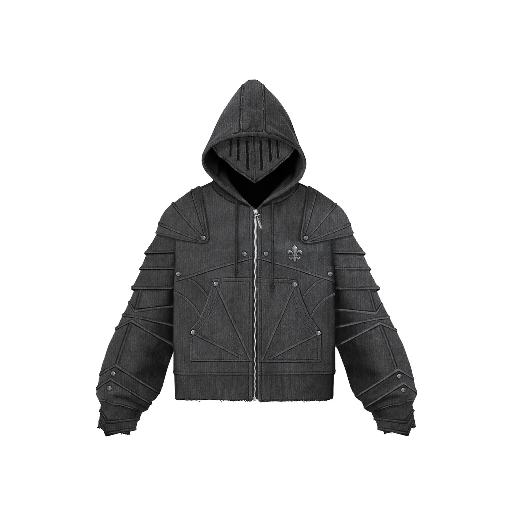 SILVER OSIRIS ZIP HOODIE
