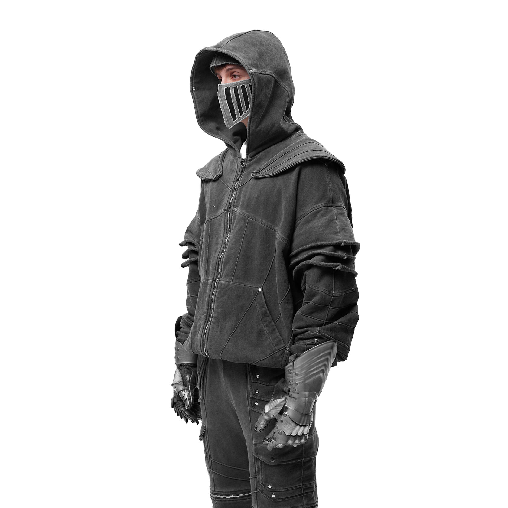 SILVER OSIRIS ZIP HOODIE