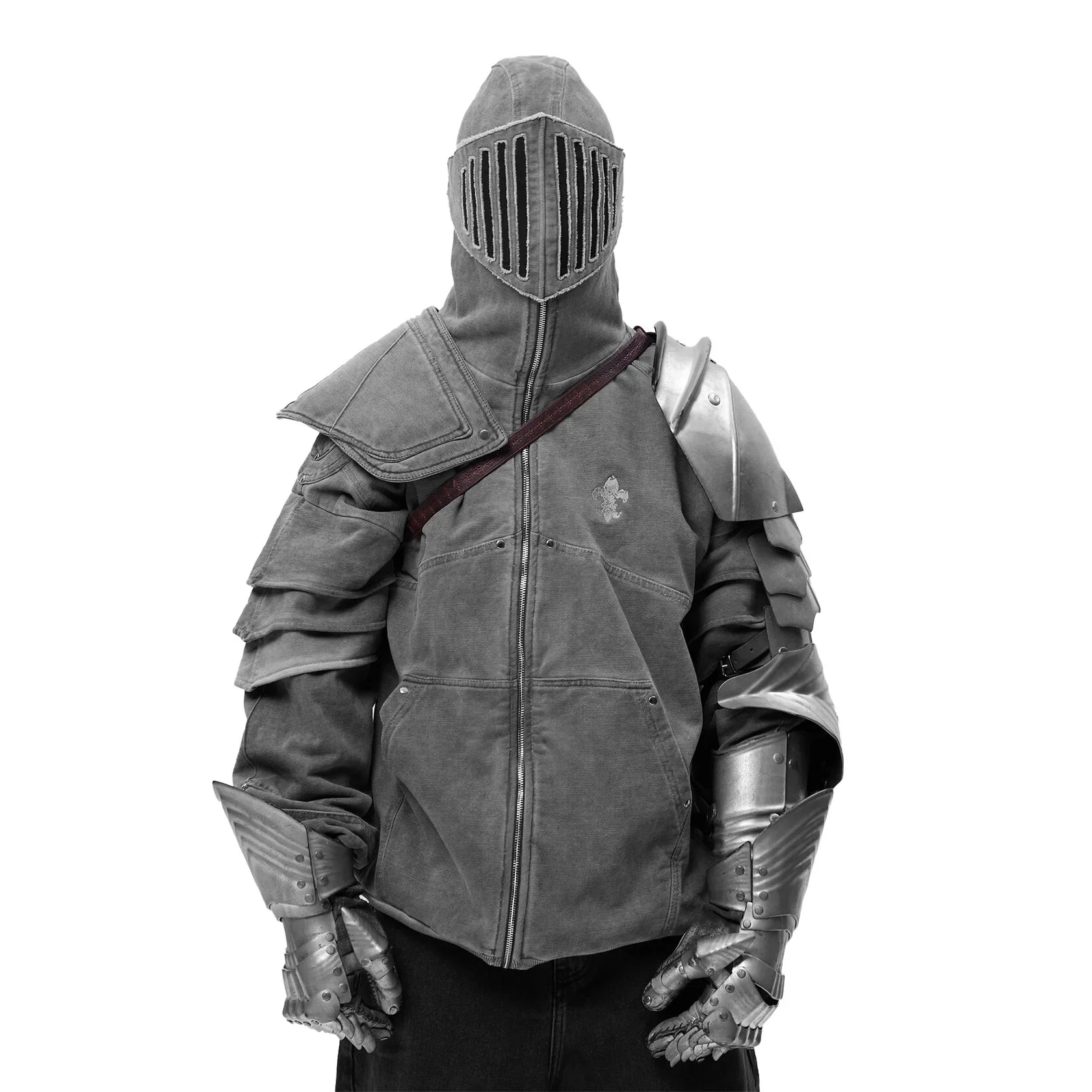 GREY KNIGHT FULL ZIP HOODIE