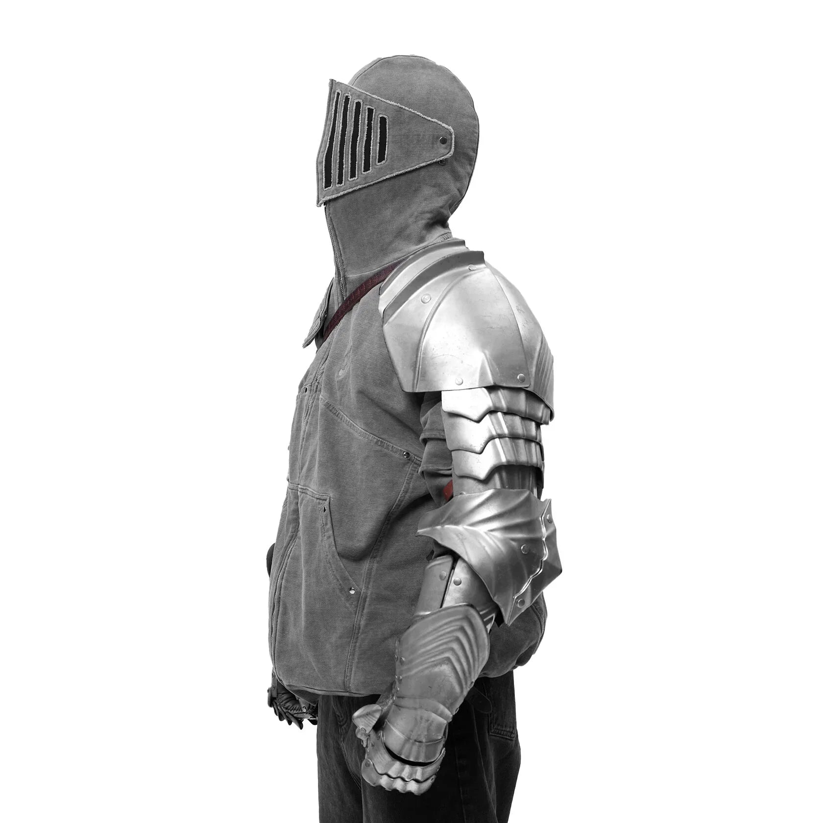 GREY KNIGHT FULL ZIP HOODIE