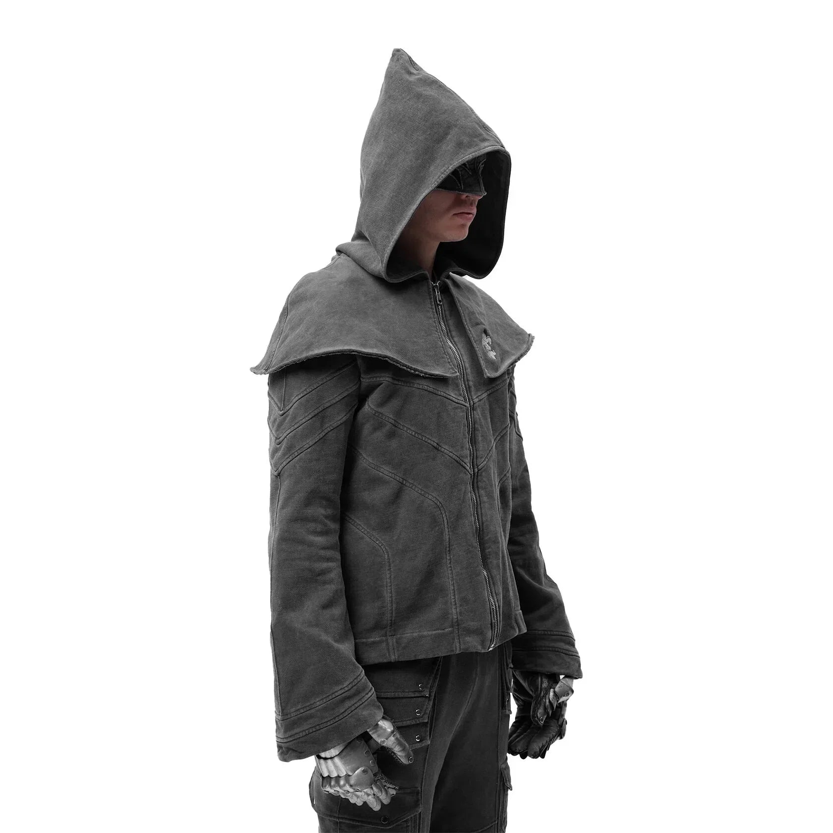 SILVER WIZARD ZIP HOODIE