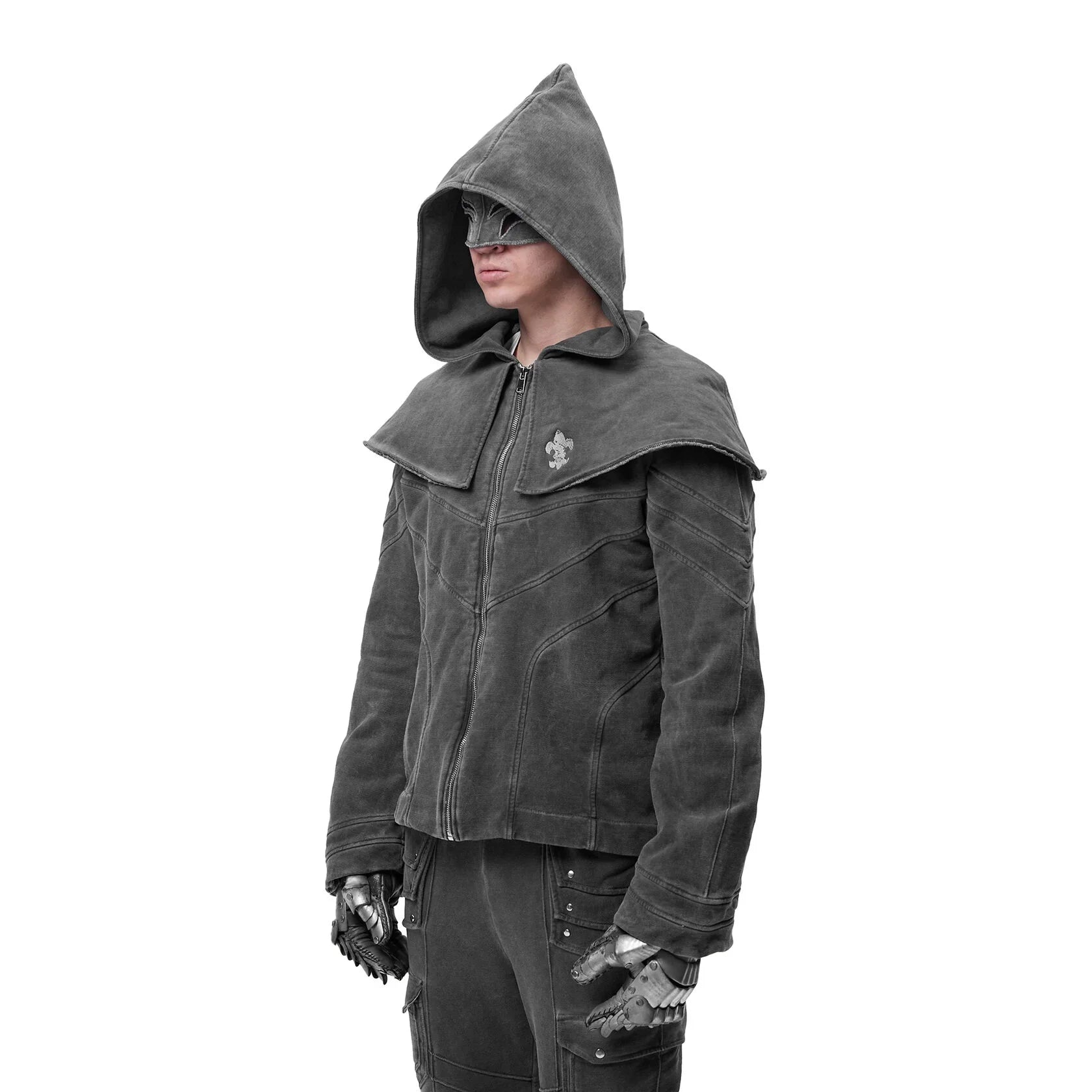 SILVER WIZARD ZIP HOODIE