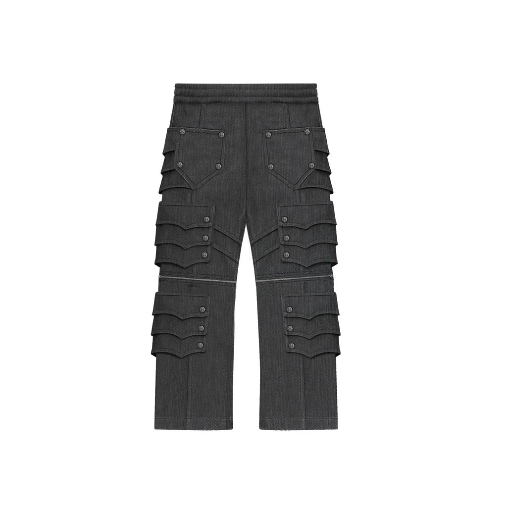 SILVER CARGO PANTS