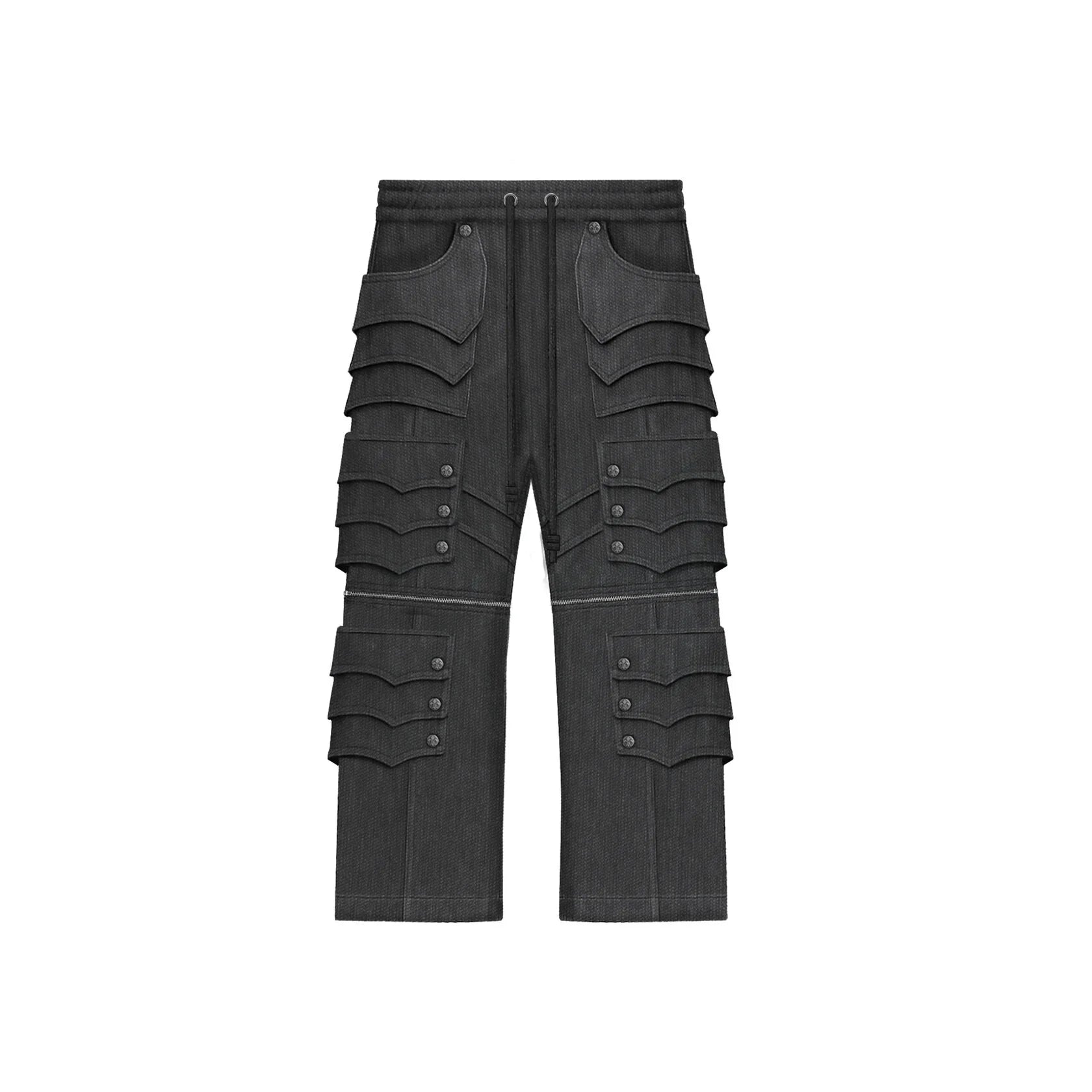 SILVER CARGO PANTS