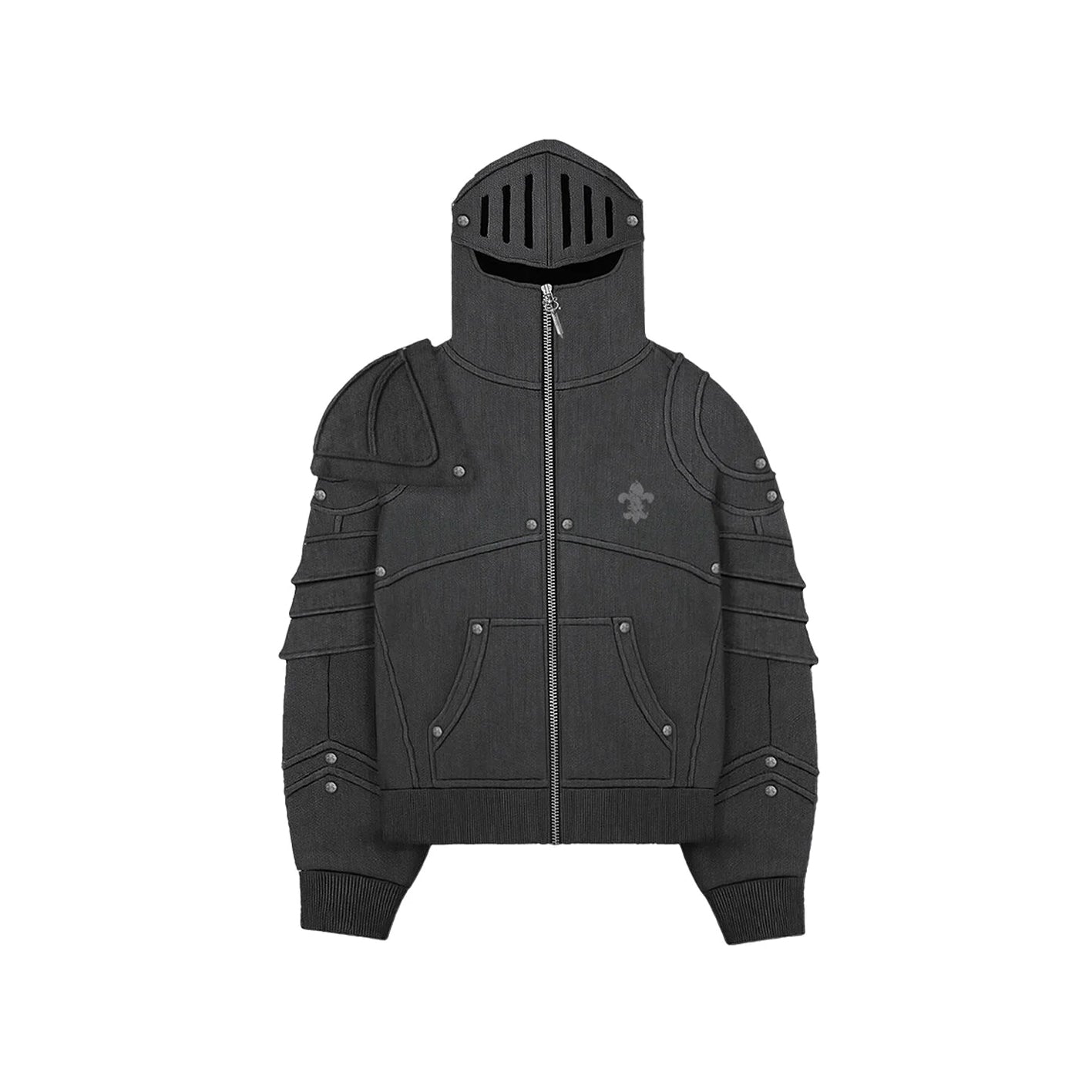 GREY KNIGHT FULL ZIP HOODIE